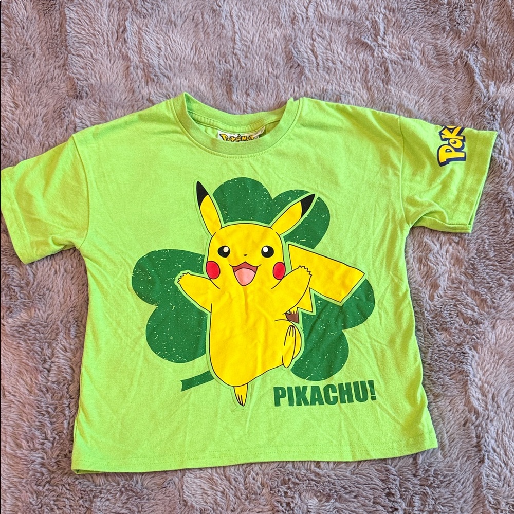 Pikachu Green Kids T-Shirt 4-5